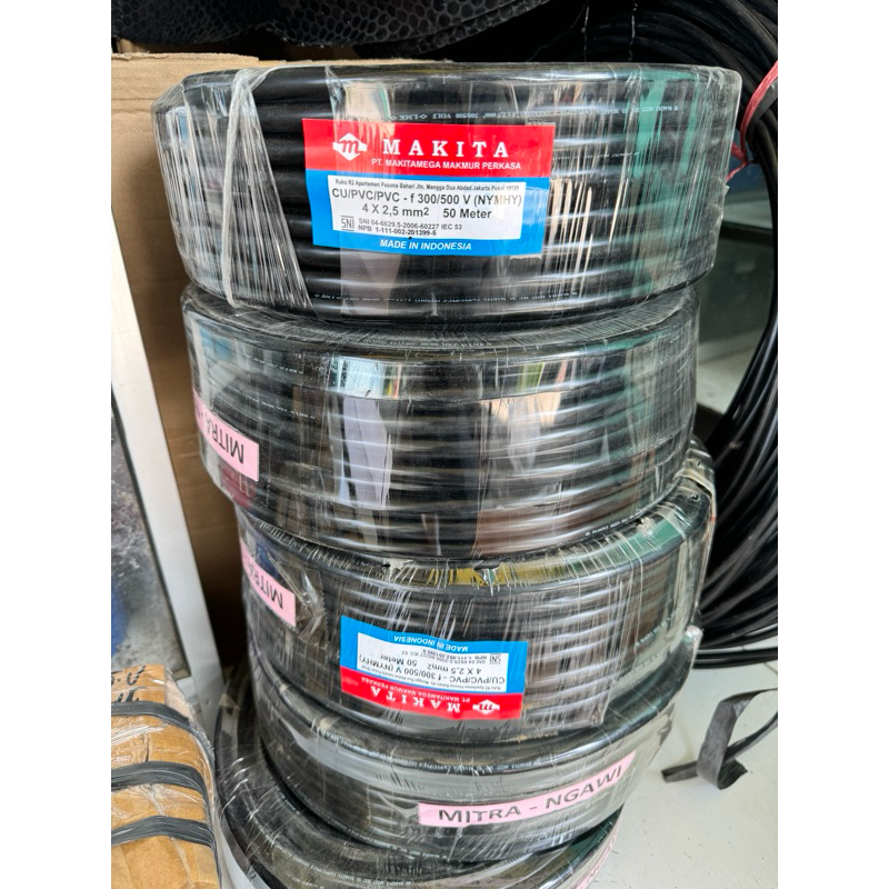 Kabel speaker Makita 4x2,5 50Meter serabut tembaga murni