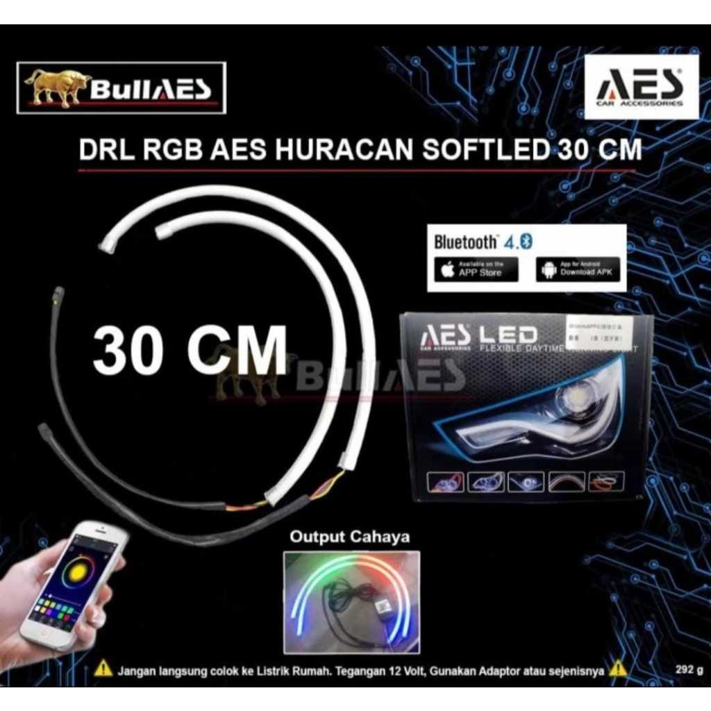 Lampu ALIS DRL RGB AES HURACAN 30 CM
