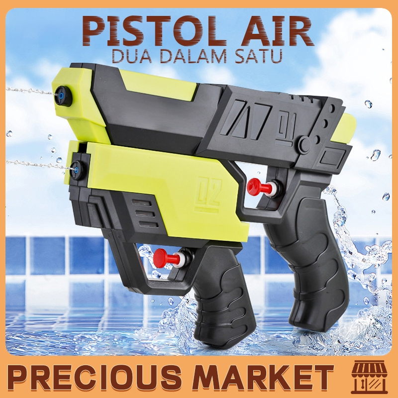 Mainan Anak 2IN1 COMBINATION DOUBLE WATER GUN Tembakan Air Isi 2 Pcs/Permainan Semprot Air/Hadiah
