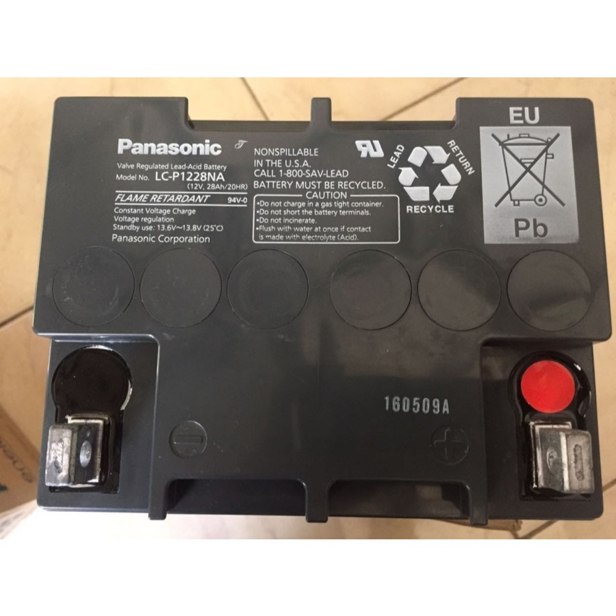 BATTERY UPS PANASONIC 12V 28AH BATERAI KERING PANASONIC 12V 28AH