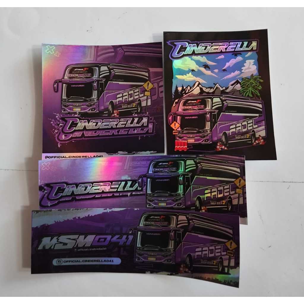 

paket stiker cinderella asli unit