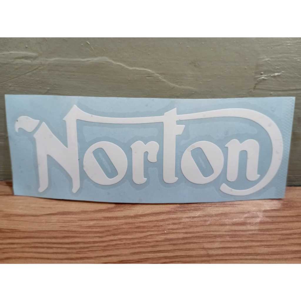 Cutting Sticker NORTON Logo | Stiker Cutting Logo NORTON | Stiker Motor NORTON