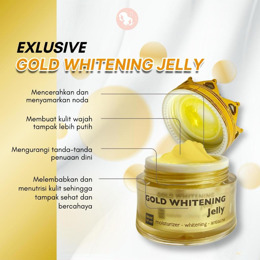 BBB Glow Gold Jelly Atasi Wajah Flek Jerawat Kusam Kurang Putih Glowing