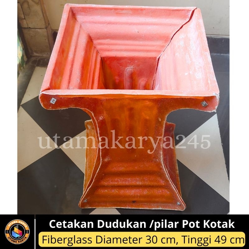 COD All Varian Cetakan Pilar / Pot Kotak & Bulat Fiberglass