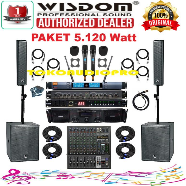 Paket Sound System Wisdom CPL15 Paket Speaker Colum Wisdom TL625