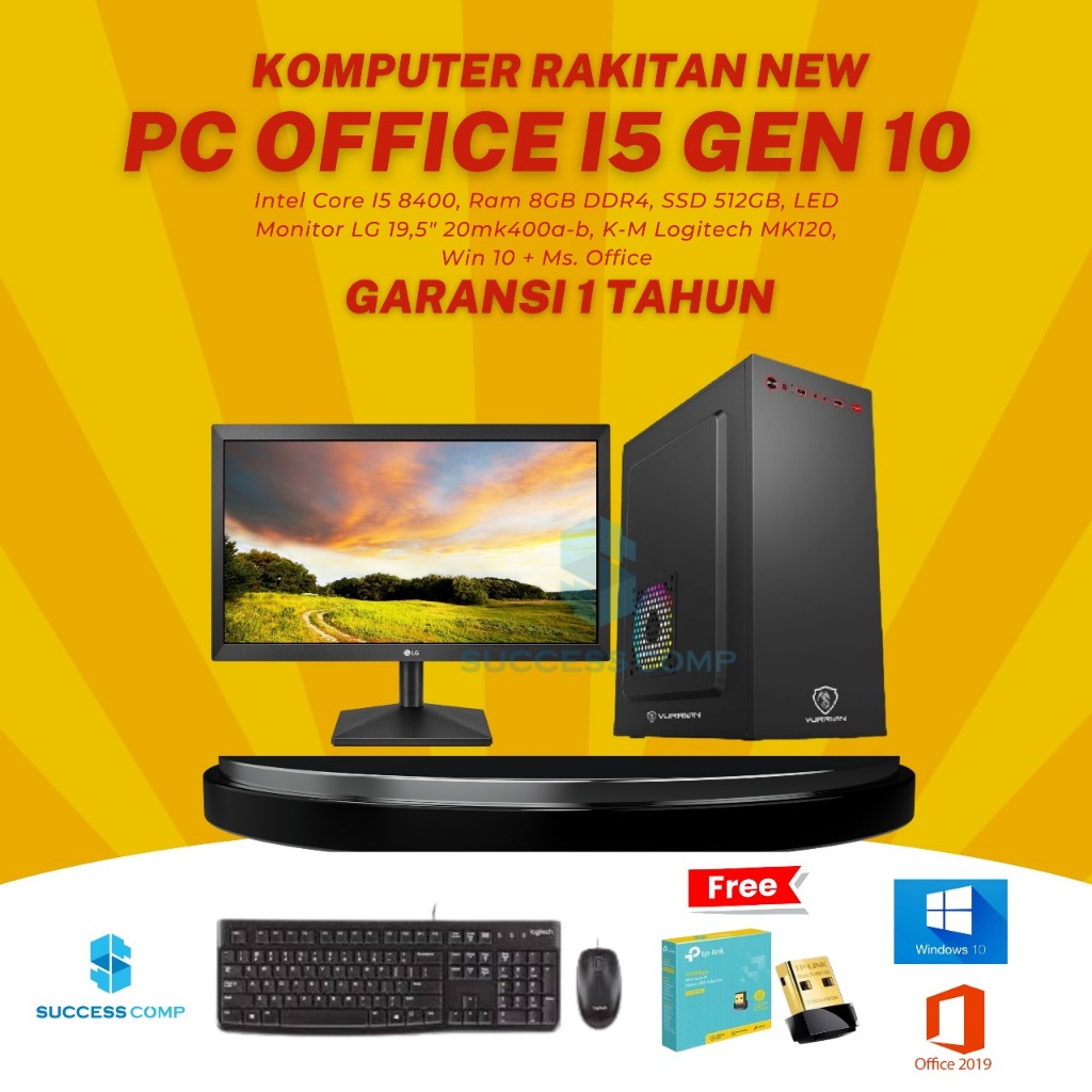 Komputer / PC Rakitan Intel Core i5 10400 Gen 10