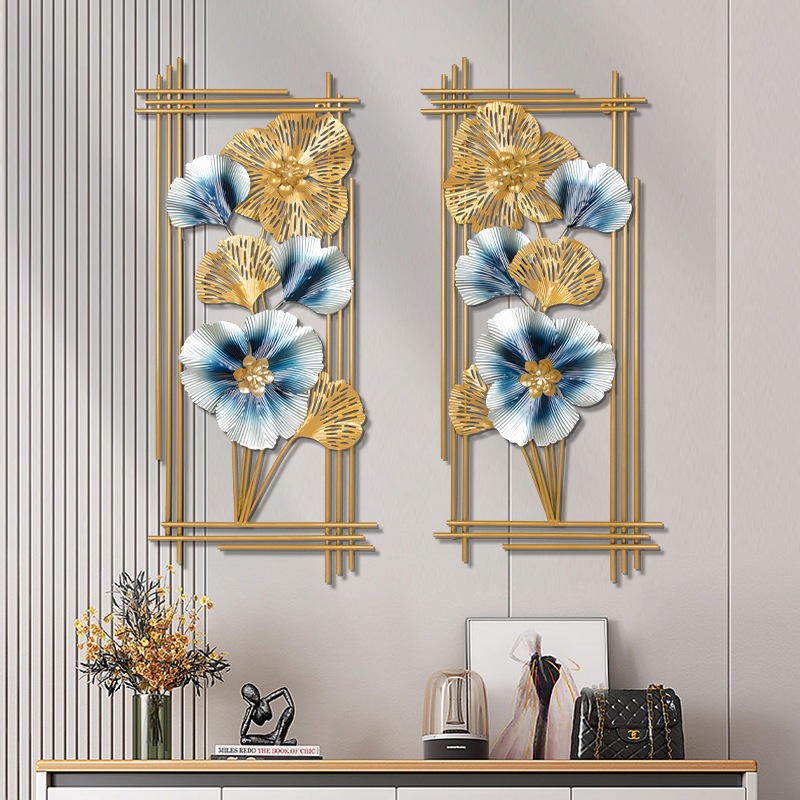 Wall Decor Hiasan Dinding Gold / EMAS Daun Leaf Ginko pajangan besi / daun monstera