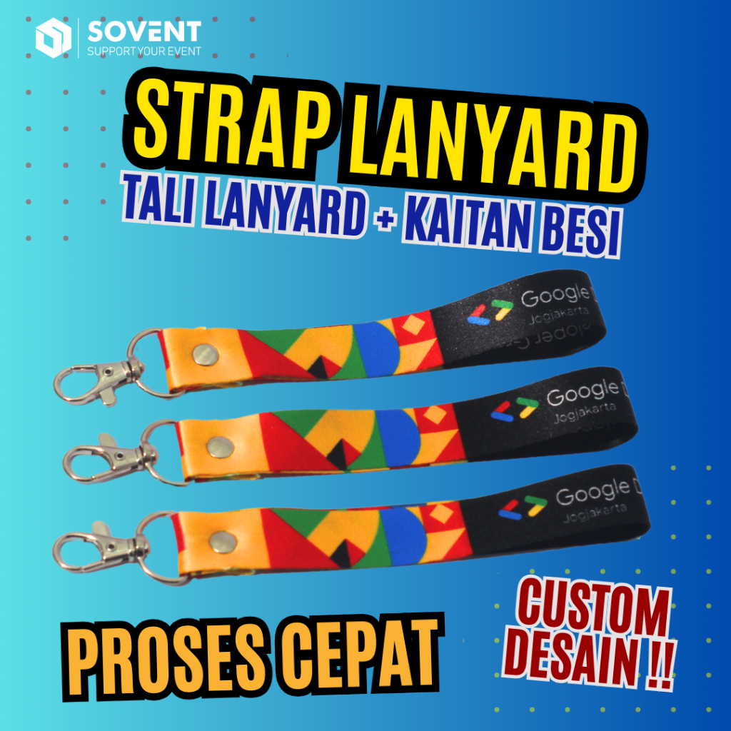 

GANTUNGAN KUNCI LANYARD / STRAP LANYARD CUSTOM / LANYARD PENDEK/KEYCHAIN