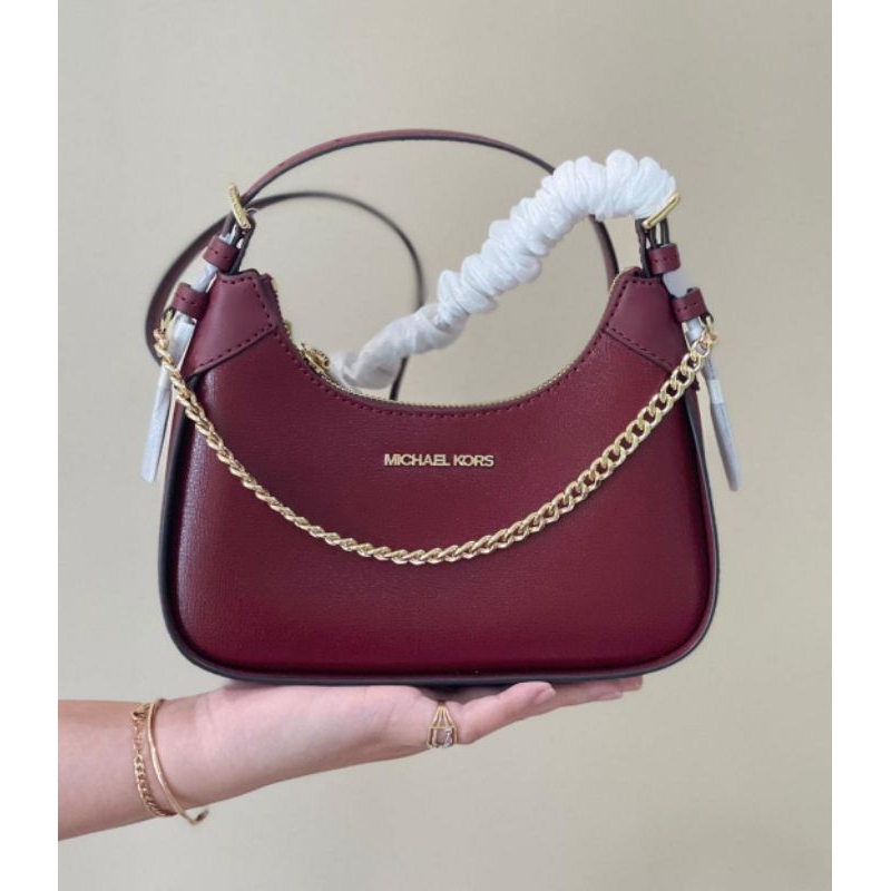 Tas Wanita MK wilma chain xbody dark cherry