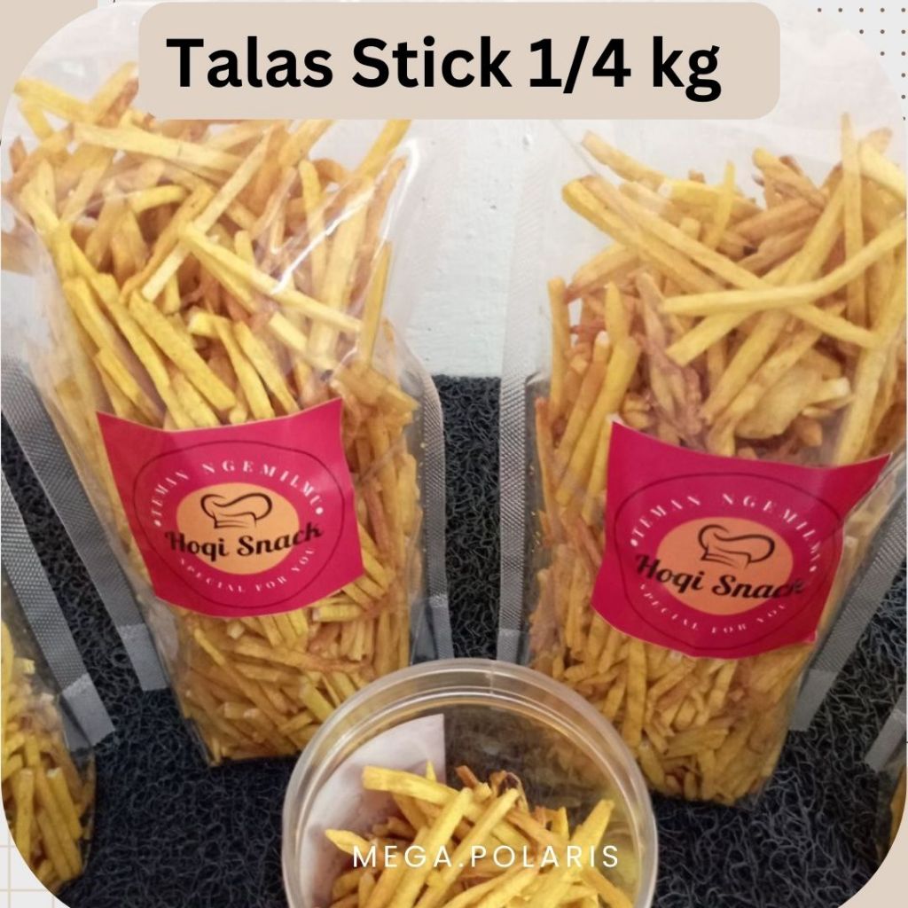 

Keripik Stick Talas Gurih Renyah 250 Gram - Talas Stik Kuning