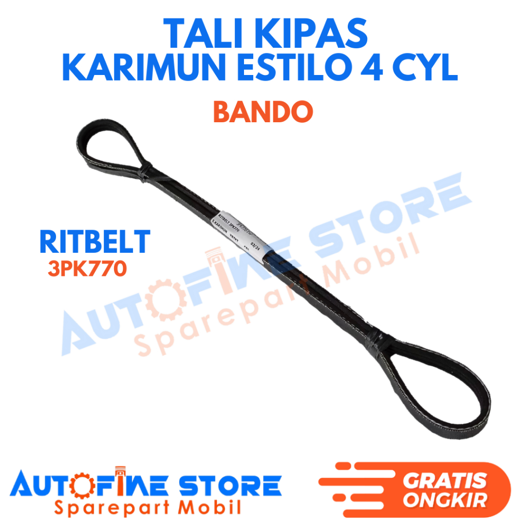 Tali Kipas Ritbelt 3PK770 Bando Karimun Estilo 4 CYL