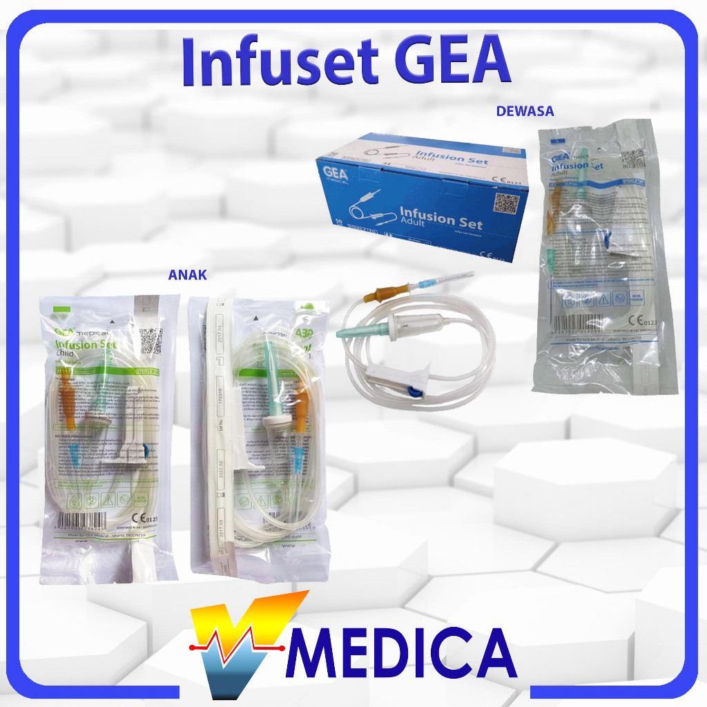 Infus Set Anak dan infuset Dewasa Gea / Infusion Set Selang Infus Anak dan Dewasa