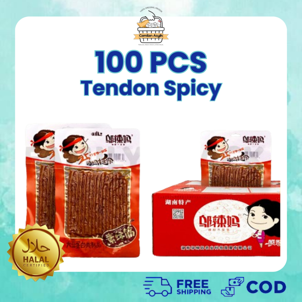 

[100 pcs] [WHOLESALE] [HALAL] Wulama Gluten Latiao Snack a Vegetarian Food | Wulama Gluten Chinese Snack