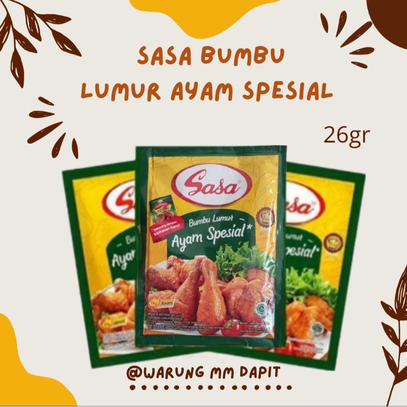 

Sasa Bumbu Lumur Ayam Spesial 26gr