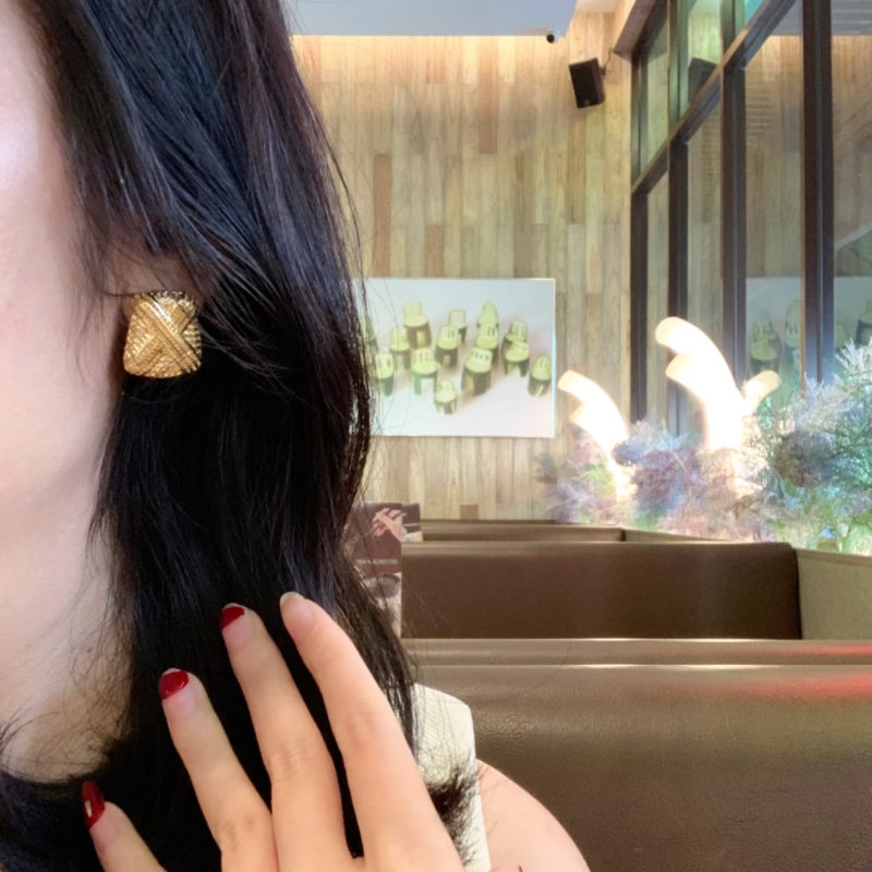 Anting 18K Gold Plated Geometric Anting Anti Karat