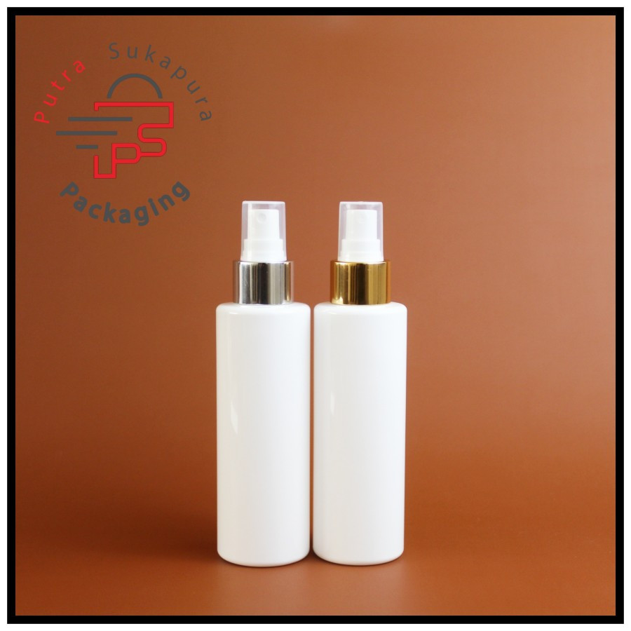 Botol spray 150ml Putih /Botol spray 150ml/Botol plastik 150ml tutup spray  halfcap