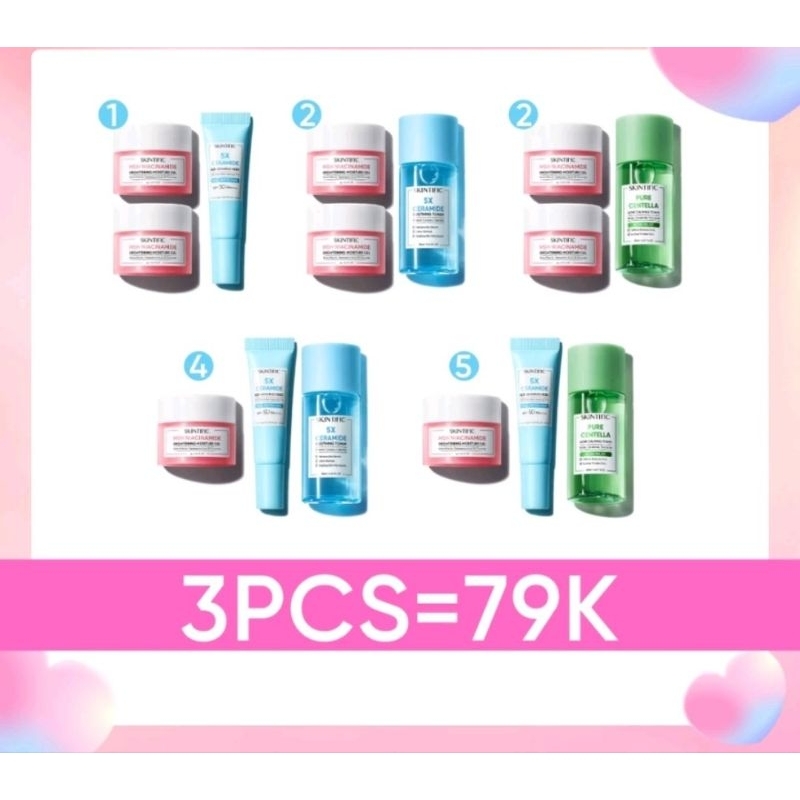 SKINTIFIC Skincare Travel size  Glowing Moizturizer day & night Cream