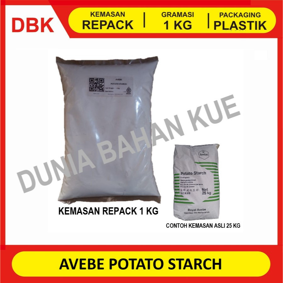 

AVEBE POTATO STARCH ex. HOLLAND. FOOD GRADE. || 1 KG