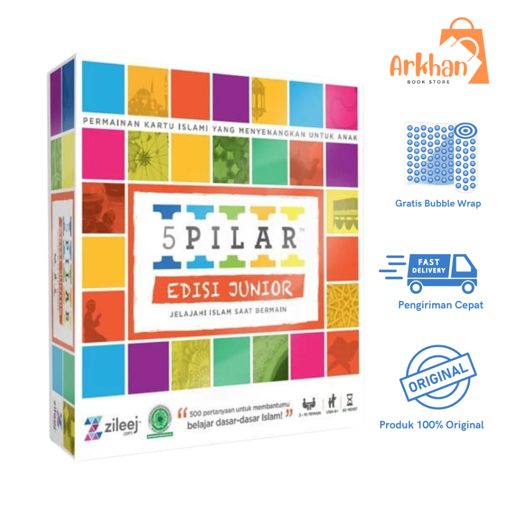 ISLAMIC BOARD GAME 5 PILAR EDISI JUNIOR MAINAN EDUKASI ANAK ISLAM