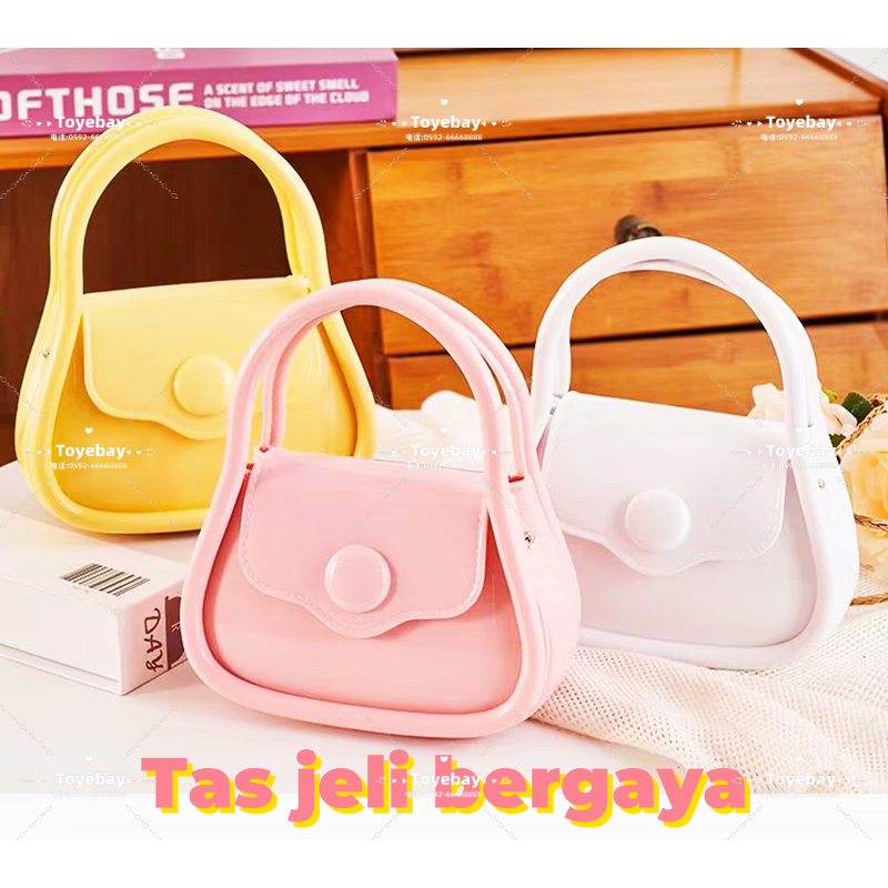 【Kirim rantai】Mini Tas Crossbody Jelly Lucu/Tas Wanita Baru/Tas Tangan Wanita Lucu