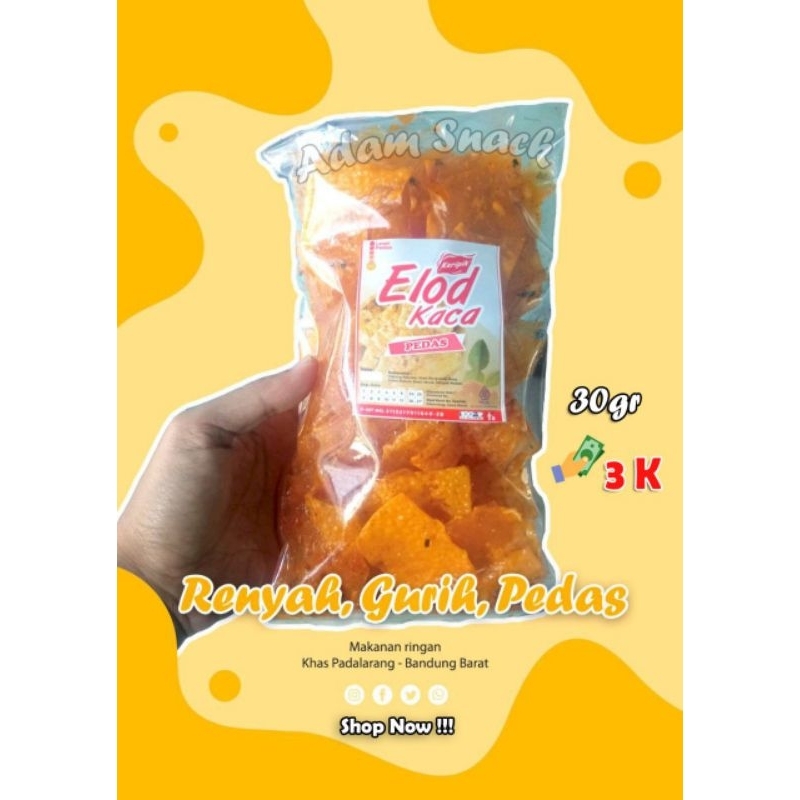 

keripik elod kaca 30 gr