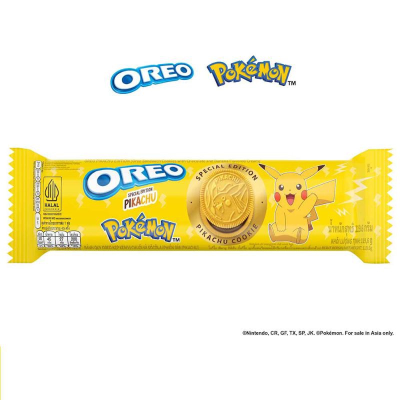 

OREO BANANA | KRAFT SANDWICH OREO POKEMON BANAN COKLAT PISANG 119G | OREO TERBARU | OREO COKLAT PISANG