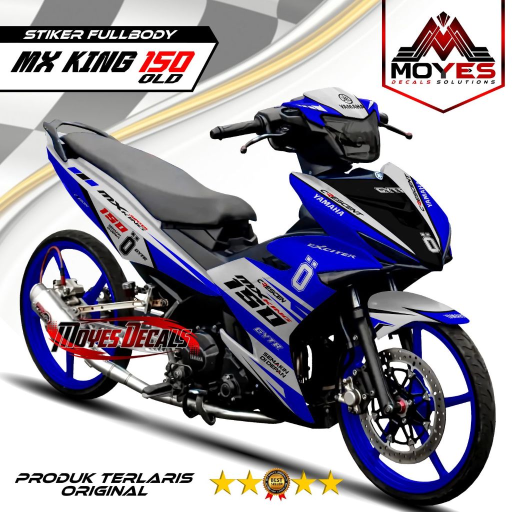 DECAL MOTOR MX KING 150 OLD - STIKER MOTOR MX KING 150 OLD FULL BODY MOTOR PREMIUM BERKUALITAS - VAR