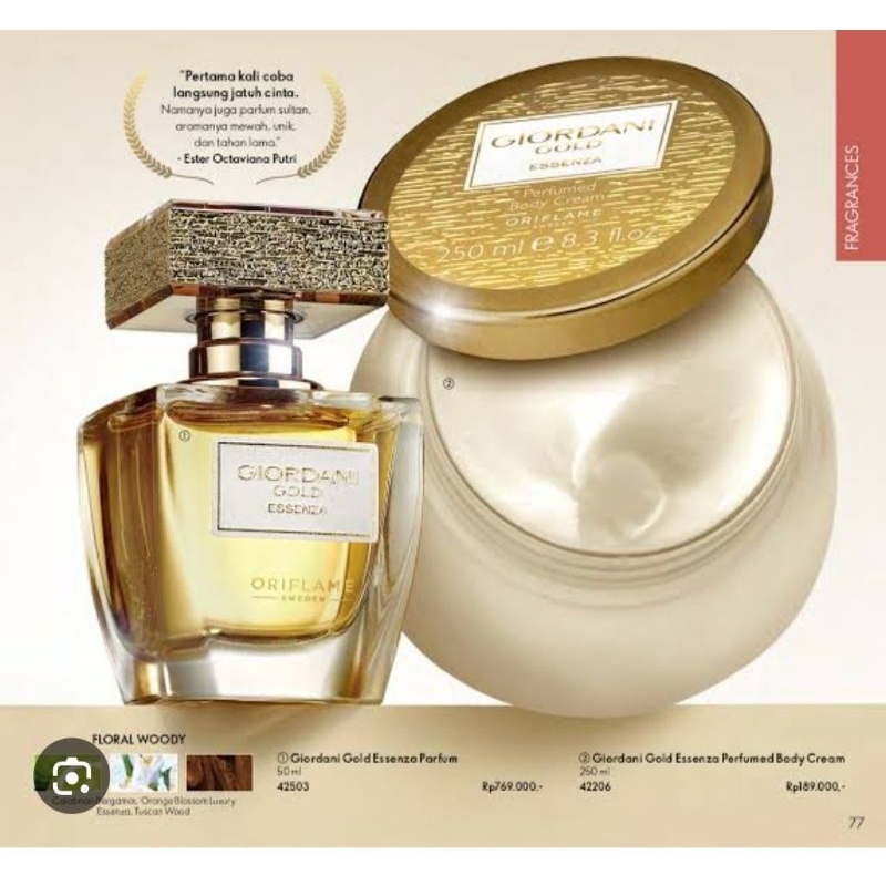 Parfum Giordani Gold Essenza oriflame