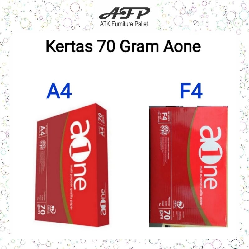 

Kertas HVS A4 F4 70 gram Aone