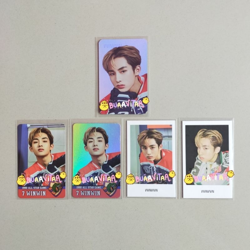 official photocard pc winwin 90's love, tc 90's love winwin, pola 90's winwin, pc winwin holo stande