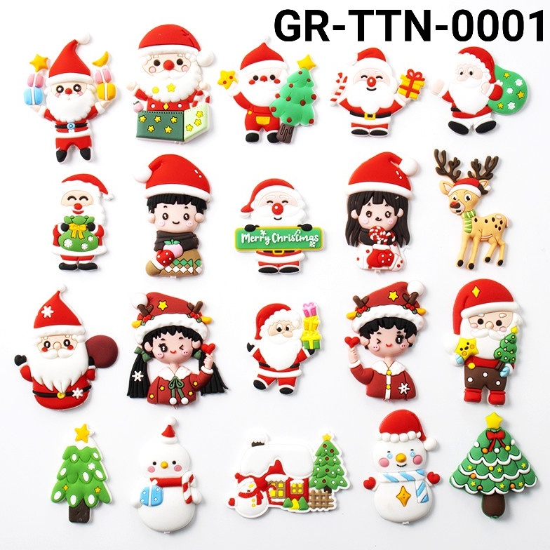 

TREND PRODUCT GRTTN1 Cake topper silikon santaclaus snowman pohon natal kijang mainan yamama baking