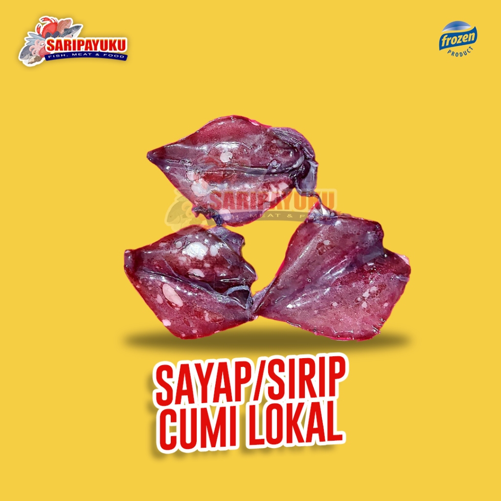 

Cumi Bagian Sayap / Sirip Cumi / Sayap Cumi Lokal 500 Gram / Sirip / Seafood / Squid / Surabaya