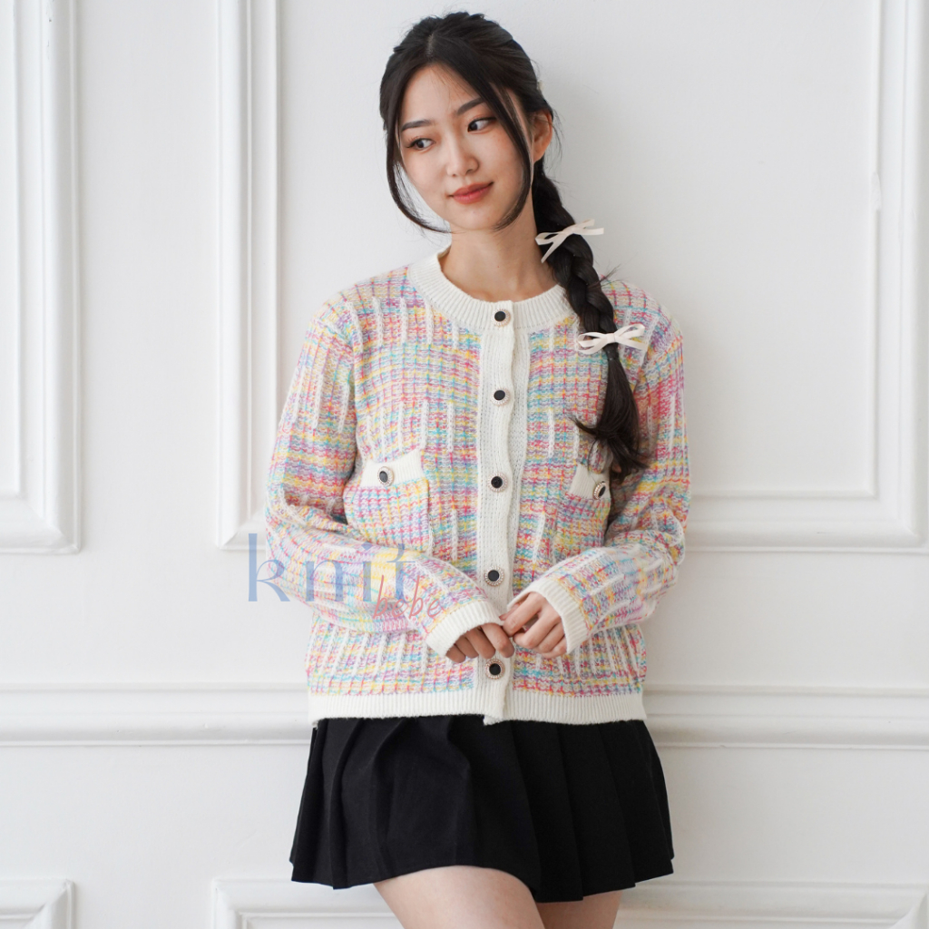 KNITBEBE - EUNHA Atasan Cardigan Outer Rajut Knitwear