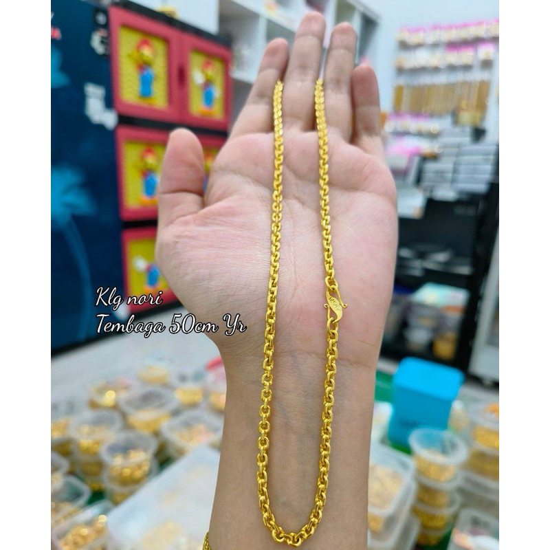 Kalung Lapis Emas Pengait Cap 24K