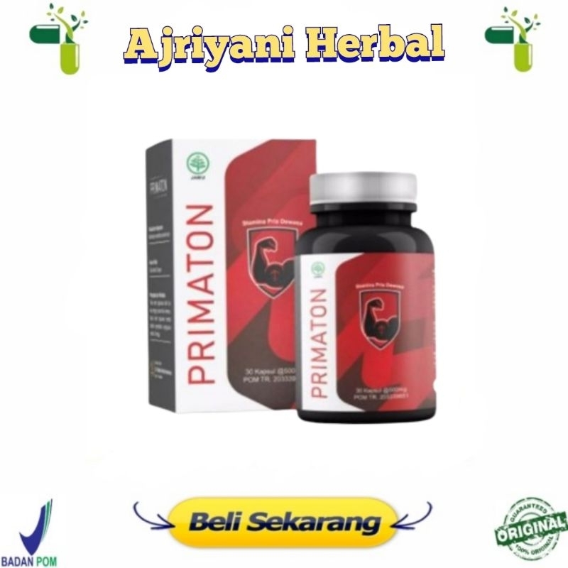 ( Terbaru ) Primaton Obat Herbal Multivitamin Asli Original Isi 30 CAPSULE Lulus Uji Bpom