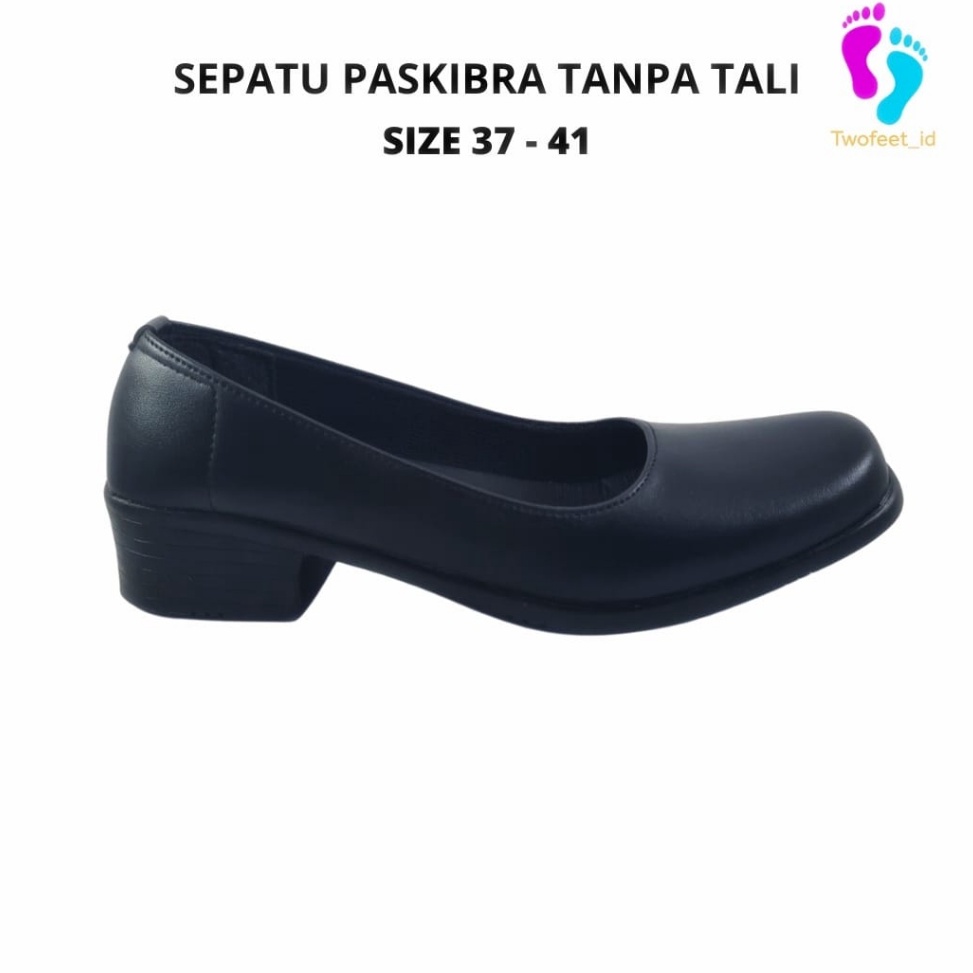 Maxi Promo SEPATU PASKIBRA WANITA TANPA TALI  SEPATU PASKIB WANITA TANPA TALI  SEPATU PANTOFEL SEPAT