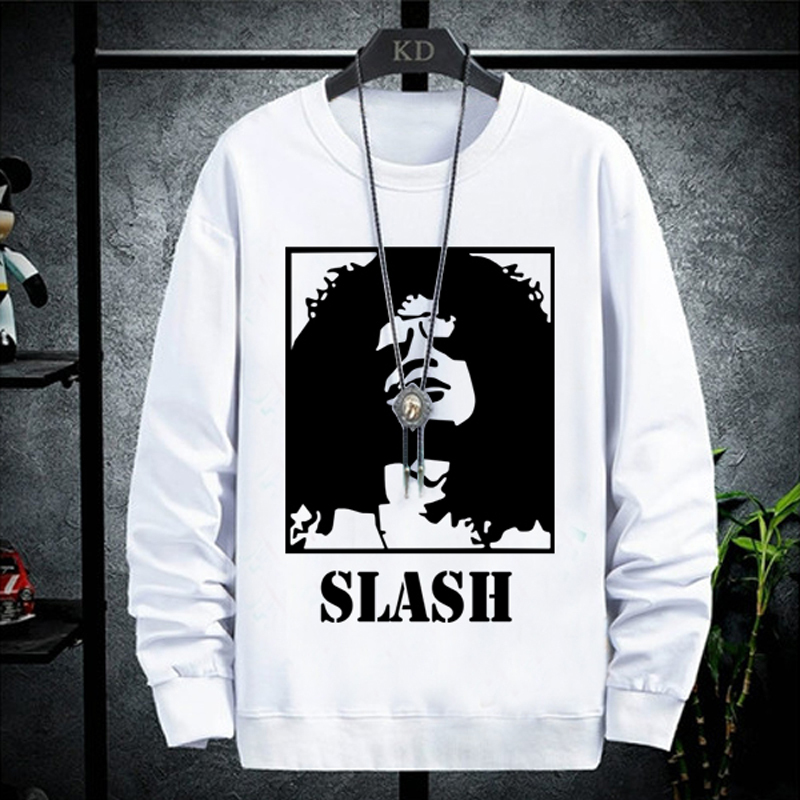 Sweater Slash Guitarist GNR BAND Crewneck Bahan Cotton Fleece | READY STOCK & SIAP KIRIM