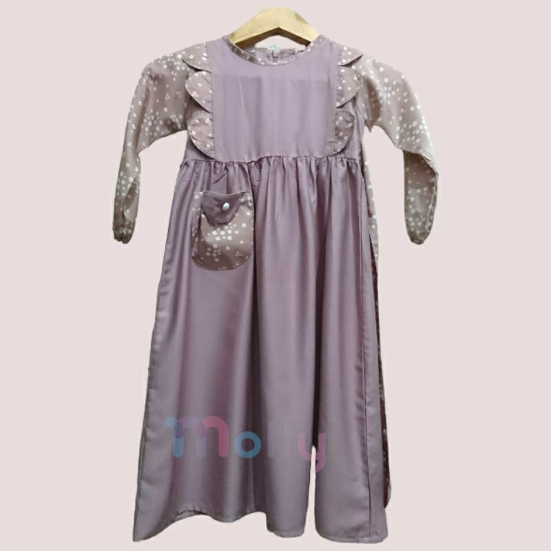 Dress Gamis Anak Katun Rayon Twill