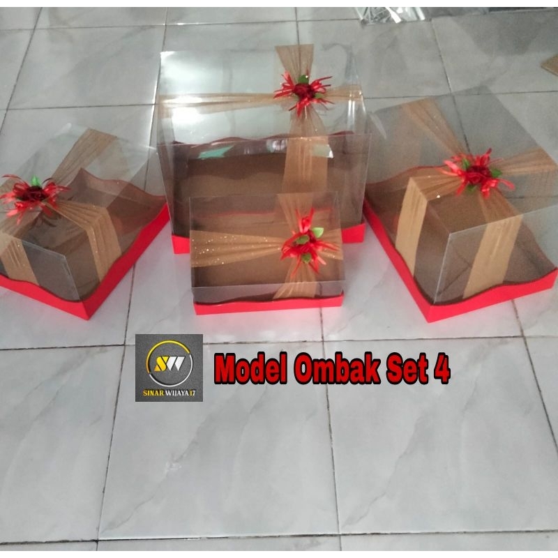 

Box Mika Seserahan Satu Set Isi 4 Hantaran Tempat cincin / Perhiasan Ukuran S M L XL