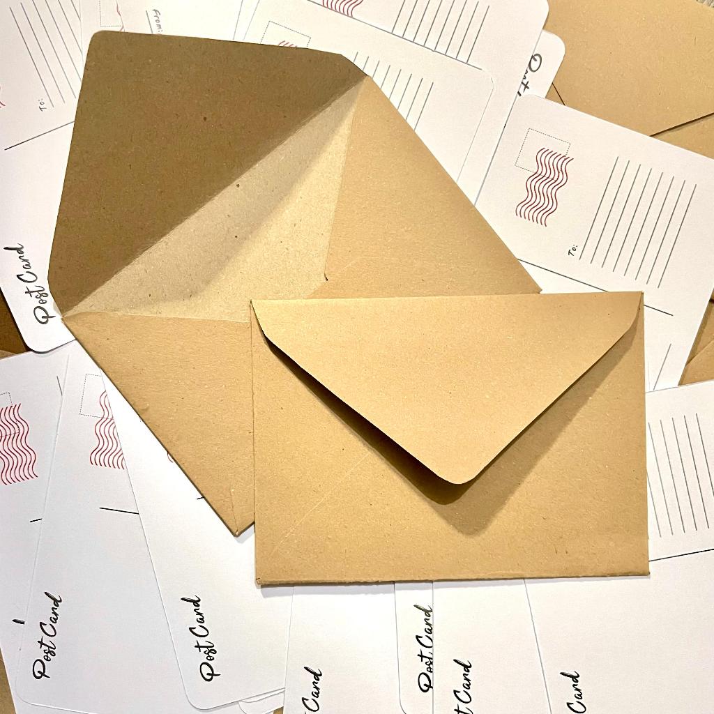 

Amplop Coklat Vintage Kraft Tebal Ukuran A6 | Premium Brown Envelope