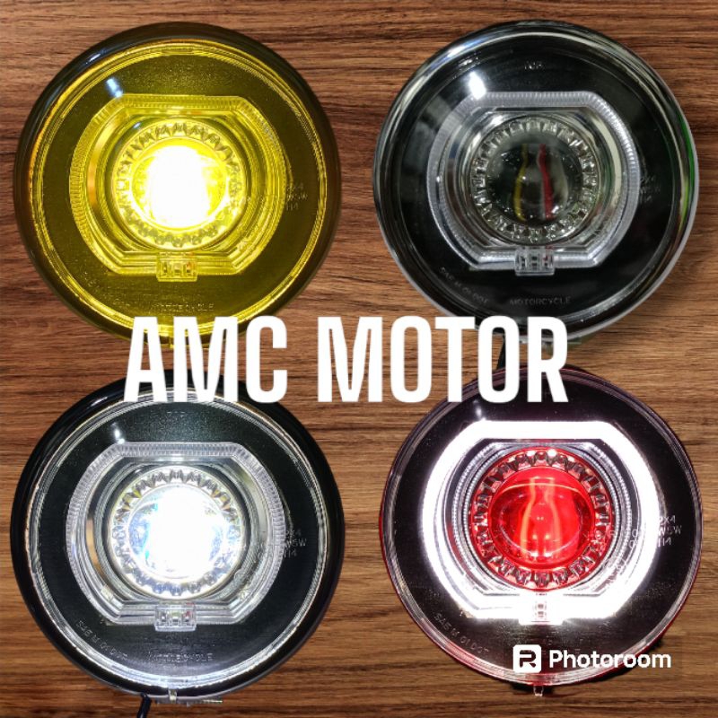 lampu biled jute Harley 5, 75 inch cb GL Megapro tiger lampu pesek CB GL Megapro tiger