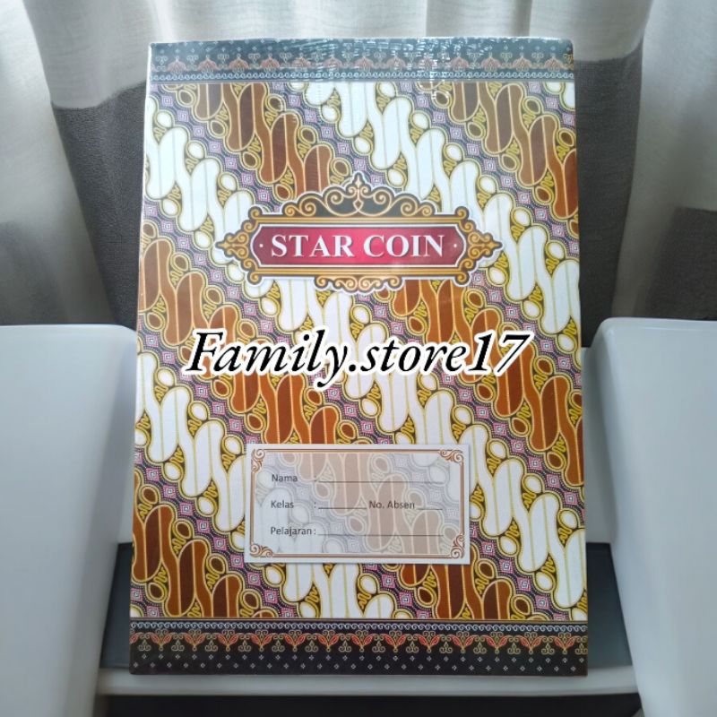 

BUKU UKURAN PANJANG (BOXY) MERK STAR COIN ISI 30/42 LEMBAR / 10BUKU = PAK