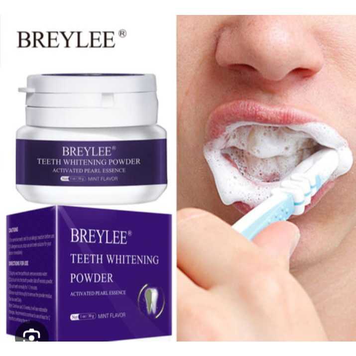 BREYLEE TEETH WHITENING POWDER - BUBUK PEMUTIH GIGI BPOM