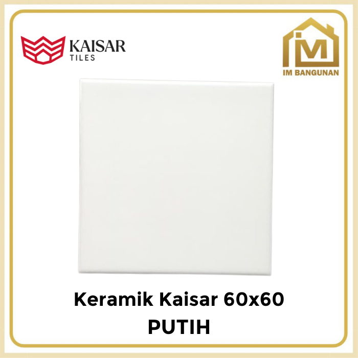 Keramik Granit Putih 60x60 Kaisar KW1 / Keramik 60x60 Putih Kaisar KW1