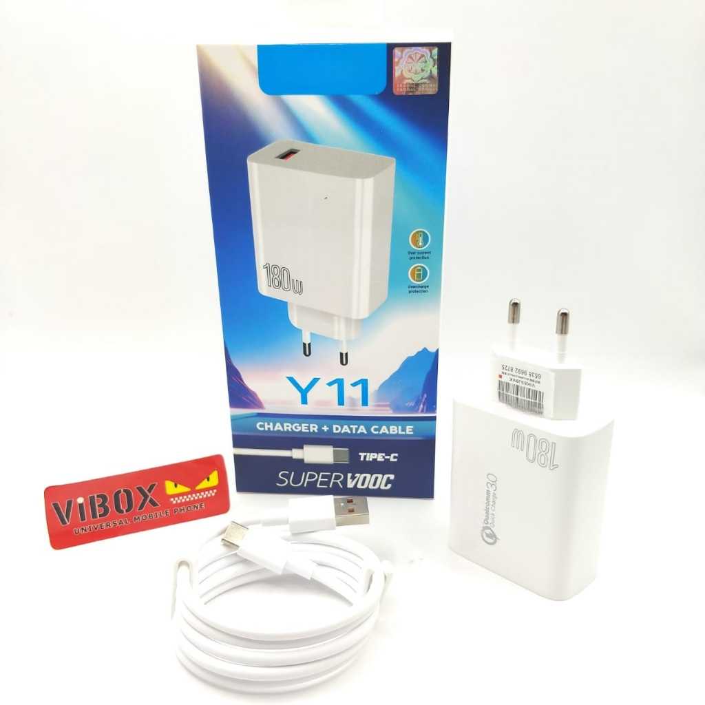 Charger 180W Vivo Y11 Ori Fast Charging Bisa kompatible semua Hp Android Smartphone micro / Type C B