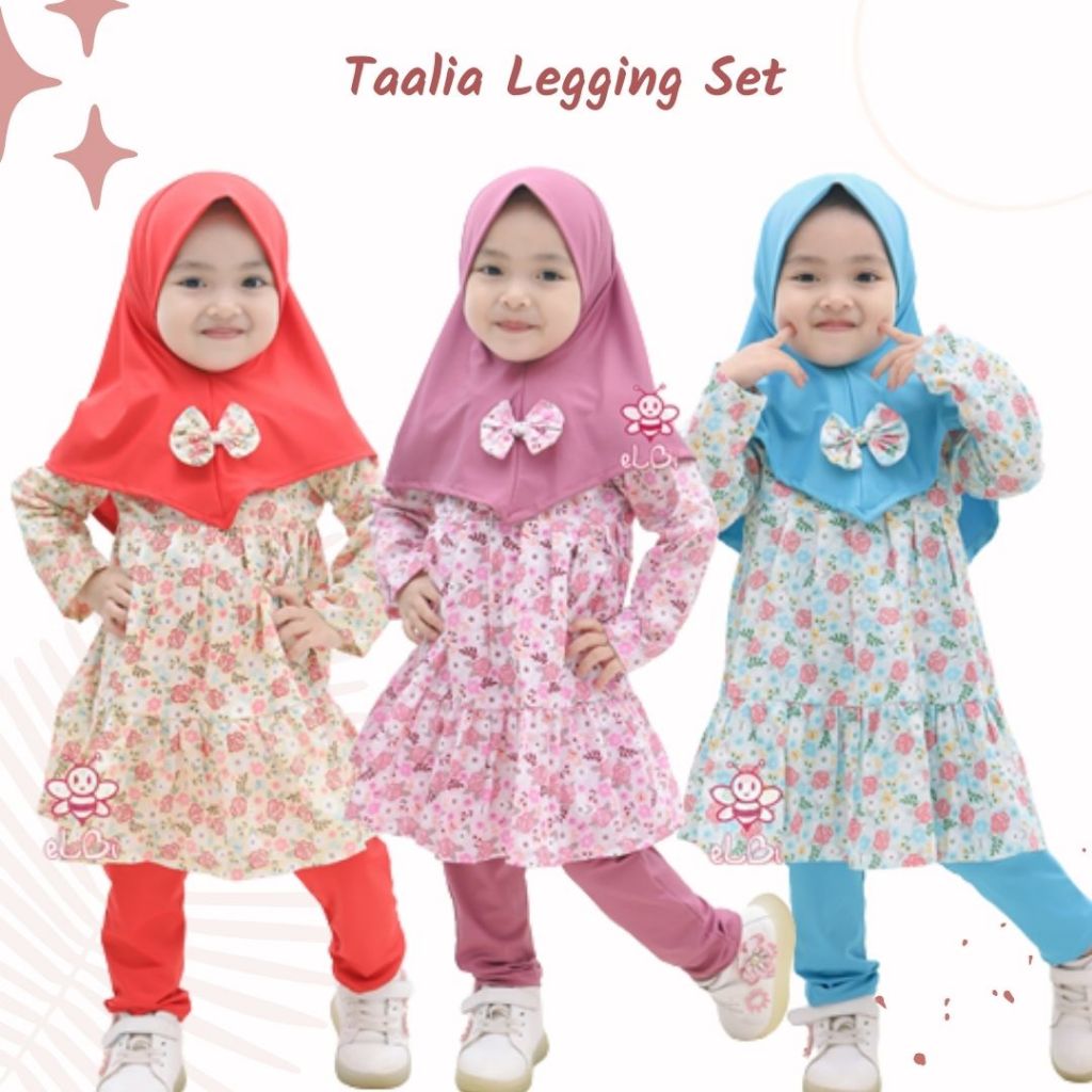Baju Muslim Anak Perempuan / Baju Muslim Anak Bayi 1 Tahun Taalia / Gamis Anak Cantik