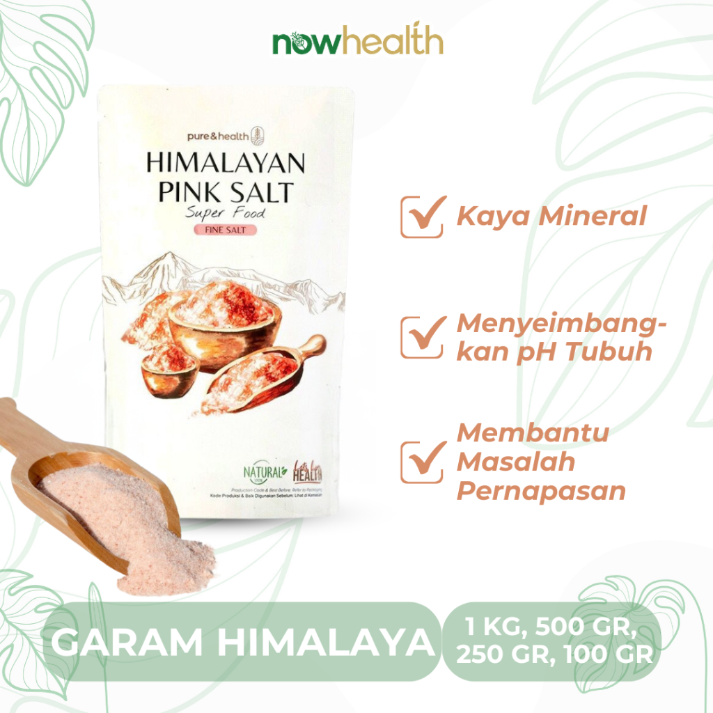 

Garam Himalaya 500 gr Natural Himalayan Pink Salt Premium Healthy Food