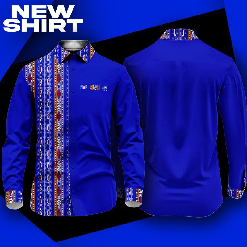 Kemeja batik premium motif adat tenun NTT CB006