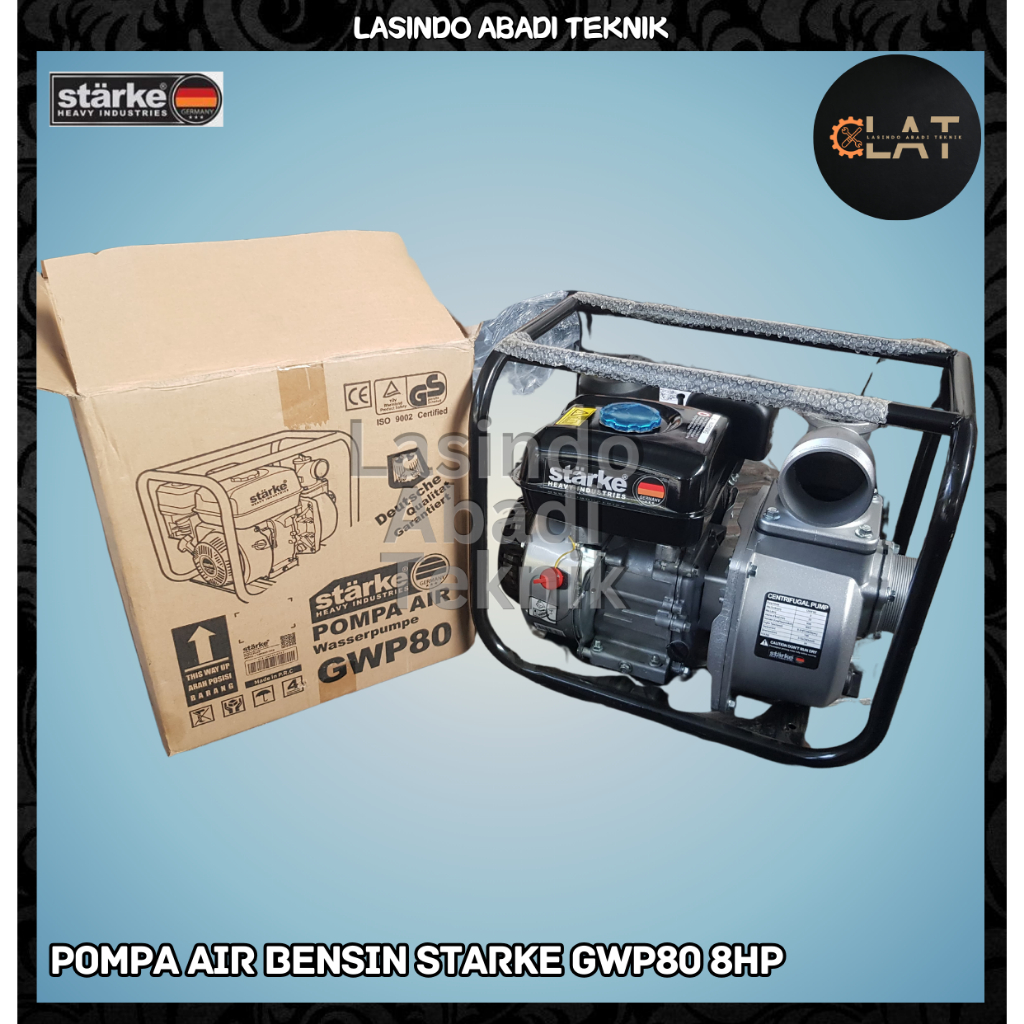 Pompa Air Starke GWP80 8HP 3" POMPA ALKON GWP 80 BENSIN 3 INCH TERBAIK