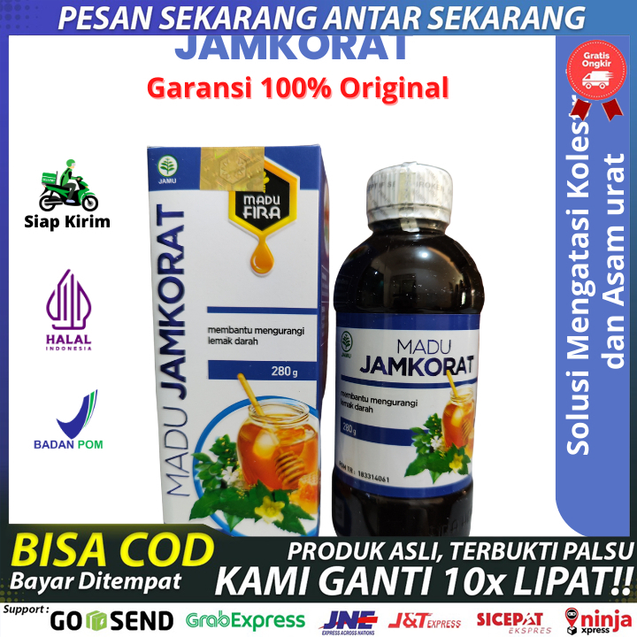 Madu Jamkorat Asli Original Obat Jamu Madu Penurun Kolesterol dan Asam Urat
